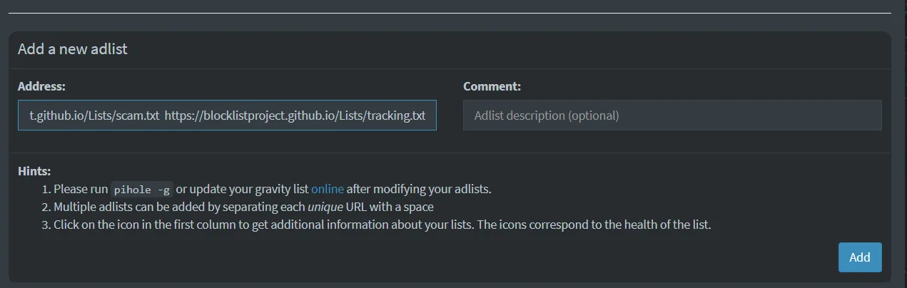 How to Set Up Pi-hole with Unbound on Ubuntu 24.04: Network-Wide Ad Blocking Made Easy 10 Blocklist1