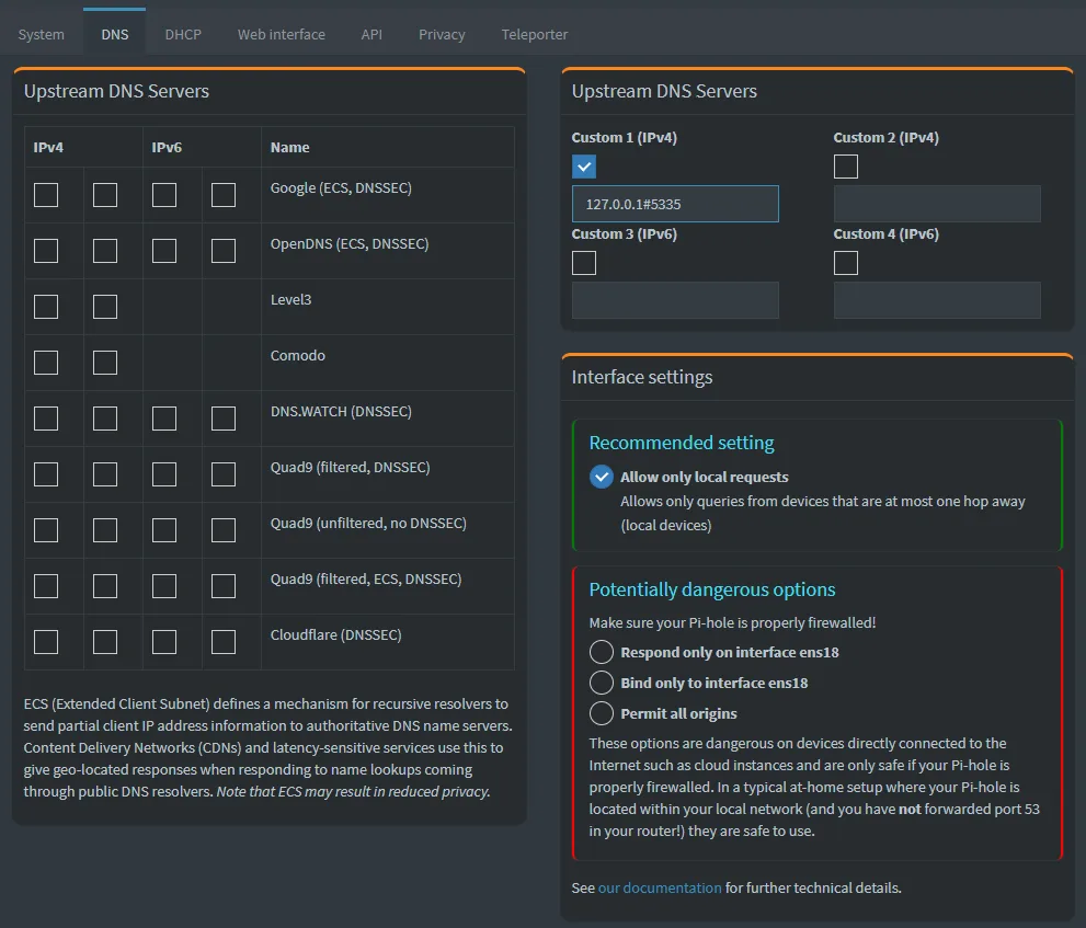 How to Set Up Pi-hole with Unbound on Ubuntu 24.04: Network-Wide Ad Blocking Made Easy 8 Pihole Setup 3